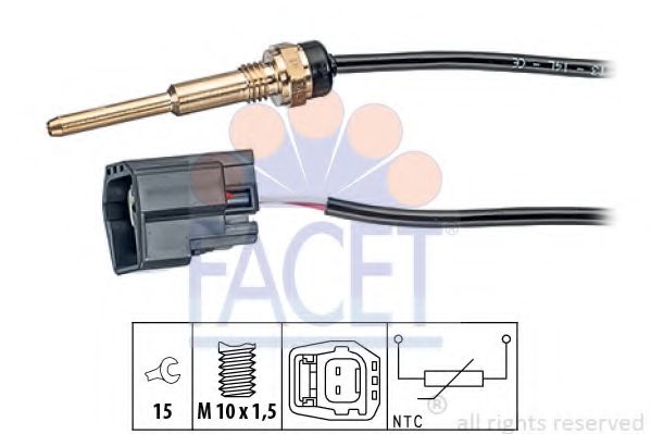 FACET 73289 Датчик включения вентилятора для FIAT