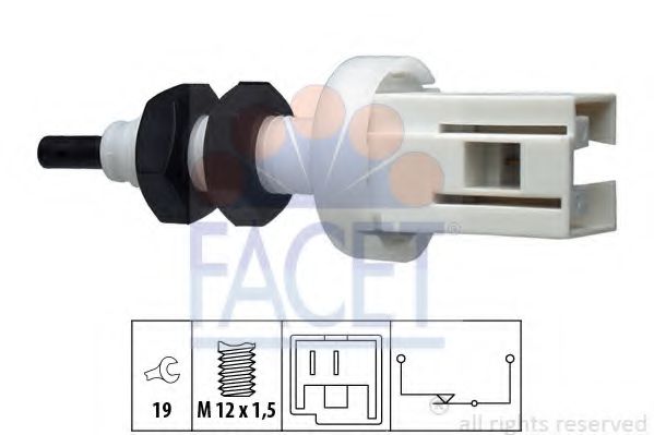 FACET 71250 Выключатель стоп-сигнала для IVECO