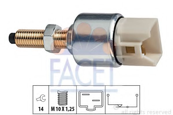 FACET 71092 Выключатель стоп-сигнала для ROVER 200