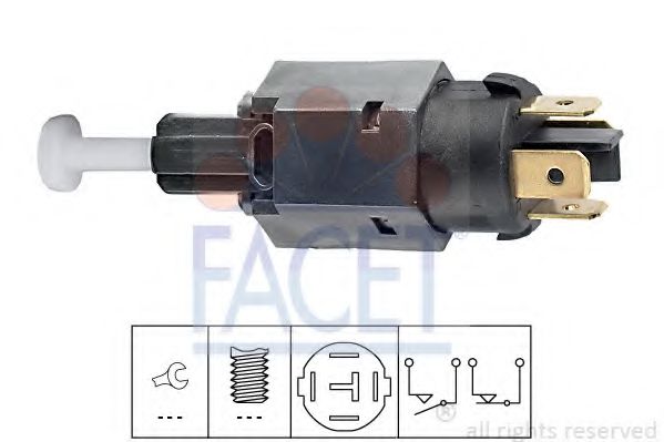 FACET 71065 Выключатель стоп-сигнала для ALFA ROMEO