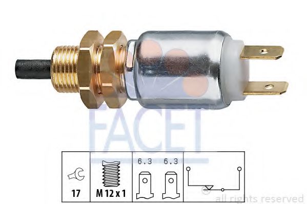 FACET 71014 Выключатель стоп-сигнала для VOLVO