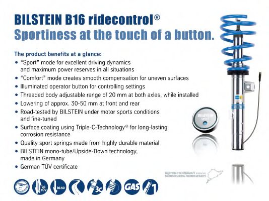 BILSTEIN Bil021829 Комплект ходовой части, пружины амортизаторы для VOLKSWAGEN GOLF 7 (5G1, BE1) 2.0 TDI BILSTEIN Bil021829 Комплект ходовой части, пружины амортизаторы для VOLKSWAGEN GOLF 7 (5G1, BE1) 2.0 TDI