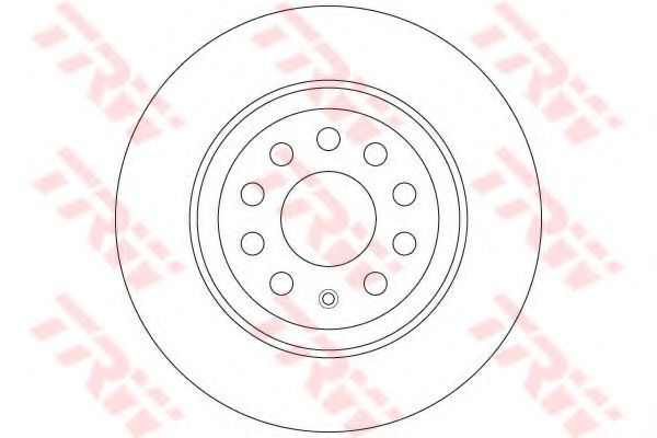 TRW DF6504 Тормозные диски для AUDI TT