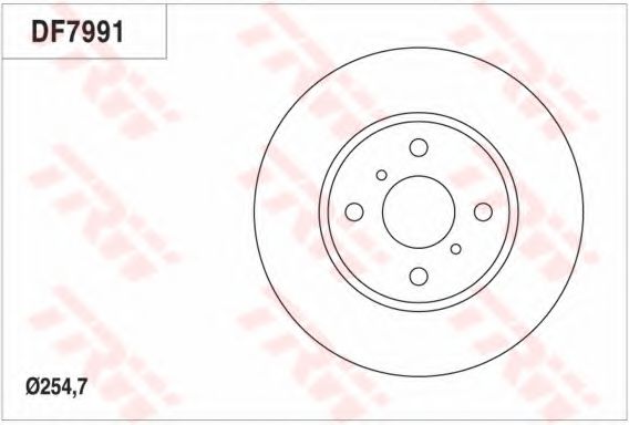 TRW DF7991 Тормозные диски для GREAT WALL CB150