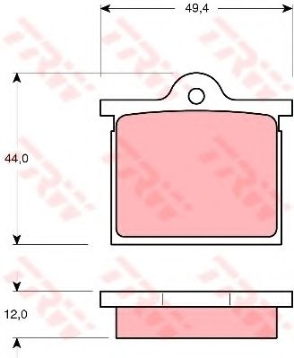 TRW GDB129 Тормозные колодки TRW 