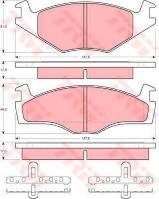 TRW GTD1051 Комплект тормозов, дисковый тормозной механизм TRW GTD1051 Комплект тормозов, дисковый тормозной механизм
