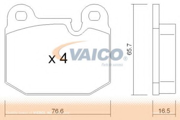 VAICO V208120 Тормозные колодки VAICO 