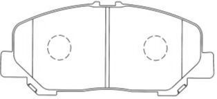 AISIN A1N139 Тормозные колодки для TOYOTA ESTIMA 3 (AHR5, GSR5, ACR5)