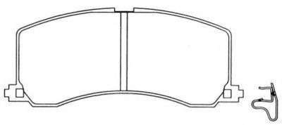 AISIN ASN2027 Тормозные колодки AISIN 