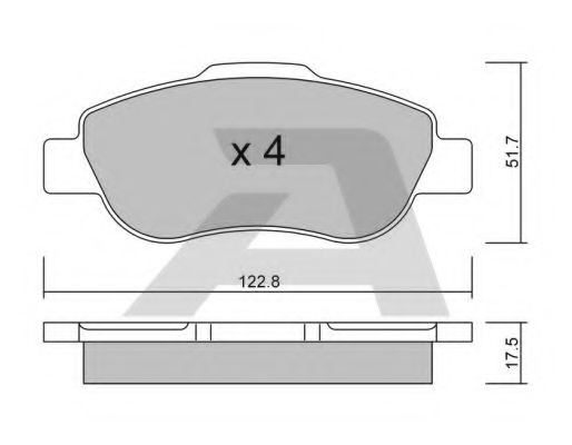 AISIN BPFI1016 Тормозные колодки AISIN 