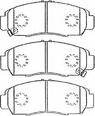 AISIN C1N026 Тормозные колодки AISIN для HONDA