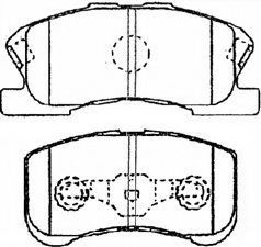 AISIN G1N018 Тормозные колодки для DAIHATSU STORIA