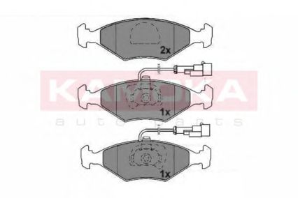 KAMOKA JQ1011824 Тормозные колодки KAMOKA для FIAT