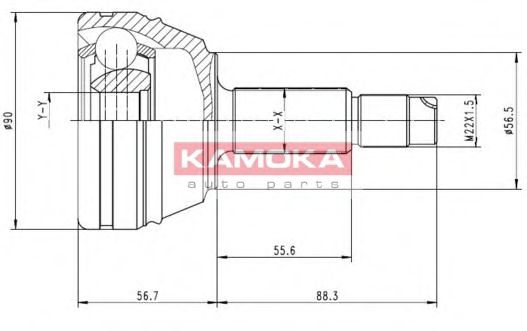 KAMOKA 7126 ШРУС KAMOKA для FORD