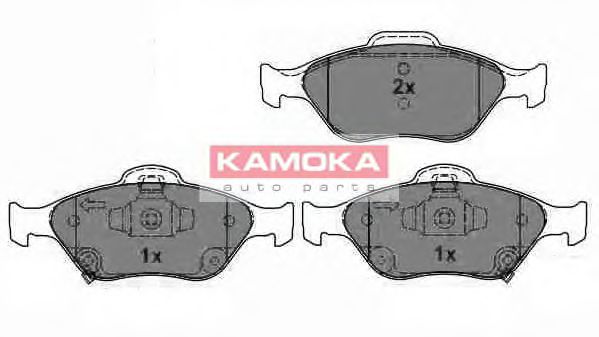 KAMOKA JQ101137 Тормозные колодки KAMOKA для TOYOTA