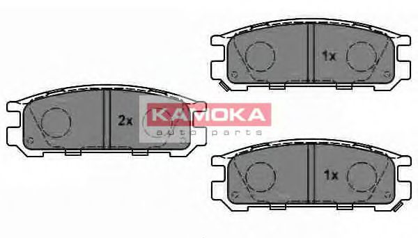 KAMOKA JQ1011580 Тормозные колодки KAMOKA для SUBARU