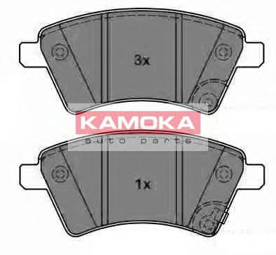 KAMOKA JQ1013750 Тормозные колодки KAMOKA для SUZUKI