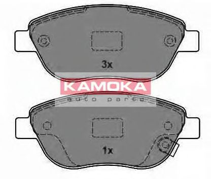 KAMOKA JQ1013838 Тормозные колодки KAMOKA для OPEL