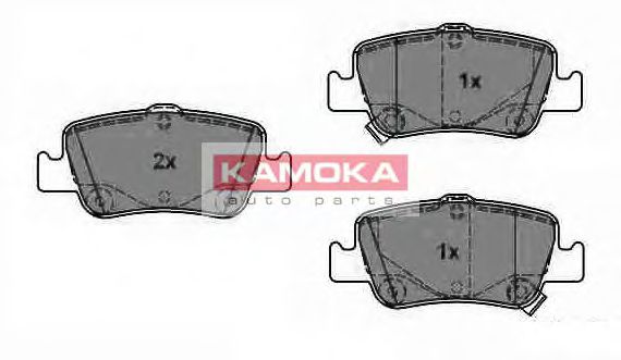 KAMOKA JQ1018096 Тормозные колодки KAMOKA для TOYOTA