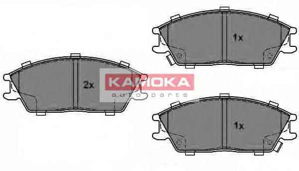 KAMOKA JQ1018152 Тормозные колодки KAMOKA для HYUNDAI