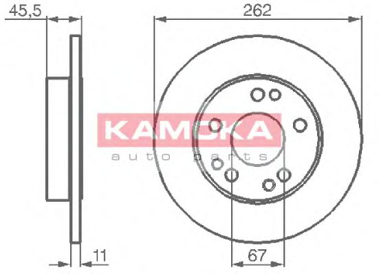 KAMOKA 103106 Тормозные диски KAMOKA 