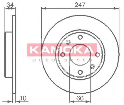 KAMOKA 103118 Тормозные диски KAMOKA 