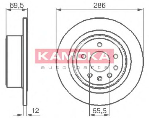 KAMOKA 1031396 Тормозные диски KAMOKA для OPEL