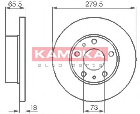 KAMOKA 1031516 Тормозные диски KAMOKA для CITROEN
