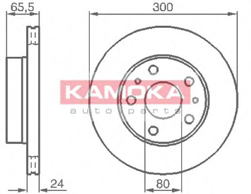 KAMOKA 1031536 Тормозные диски KAMOKA для CITROEN