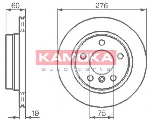 KAMOKA 1031662 Тормозные диски KAMOKA для BMW