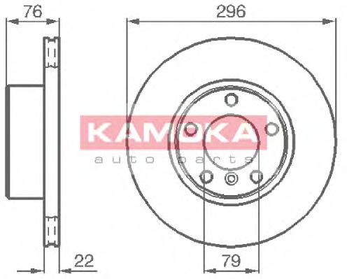 KAMOKA 1031668 Тормозные диски KAMOKA для BMW