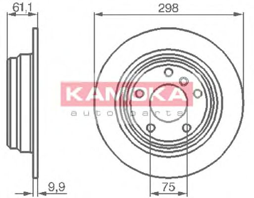 KAMOKA 1031670 Тормозные диски KAMOKA для BMW
