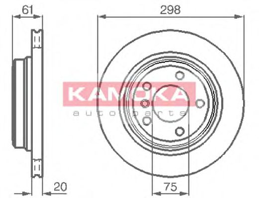 KAMOKA 1031672 Тормозные диски KAMOKA для BMW
