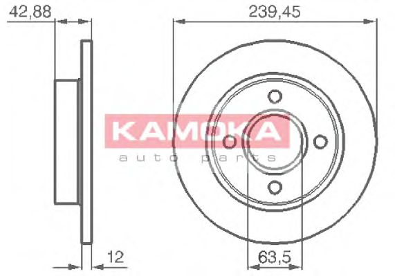 KAMOKA 1031690 Тормозные диски KAMOKA для FORD