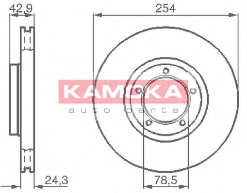KAMOKA 1031696 Тормозные диски KAMOKA для FORD