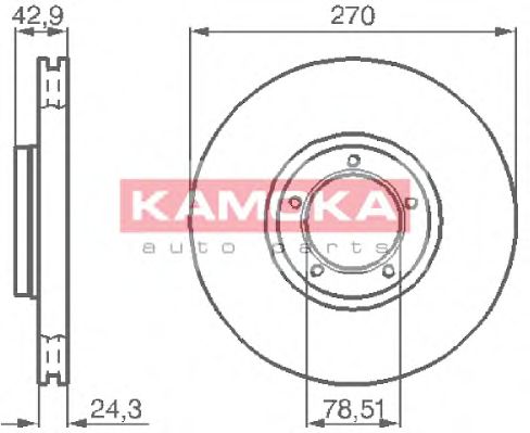 KAMOKA 1031698 Тормозные диски KAMOKA для FORD