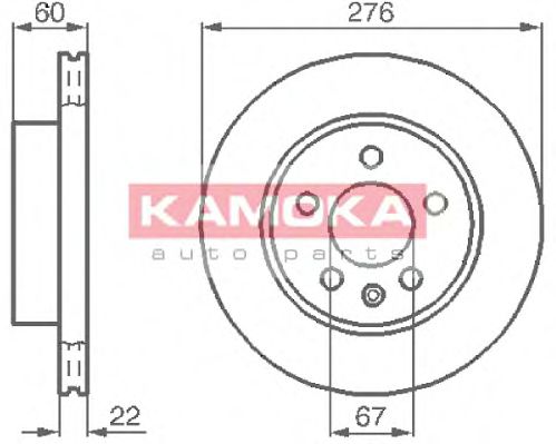 KAMOKA 1031720 Тормозные диски KAMOKA для MERCEDES-BENZ