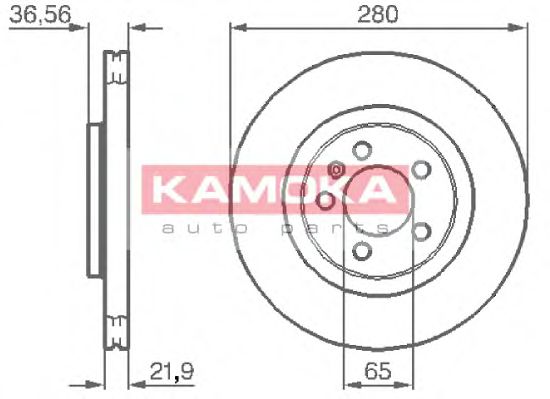 KAMOKA 1031856 Тормозные диски KAMOKA для VOLKSWAGEN