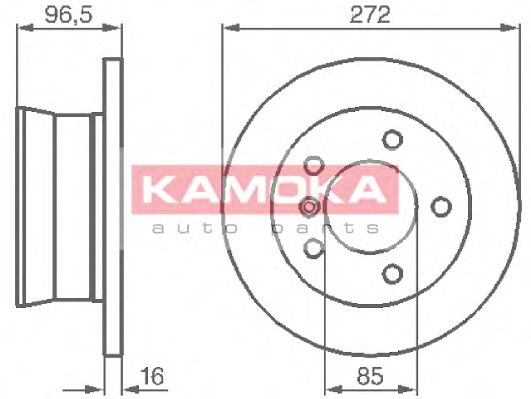 KAMOKA 1031864 Тормозные диски KAMOKA для MERCEDES-BENZ