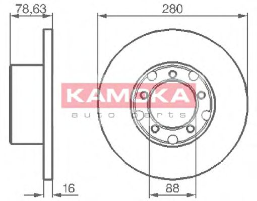 KAMOKA 103190 Тормозные диски KAMOKA для MERCEDES-BENZ