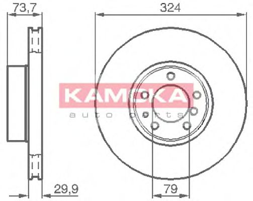 KAMOKA 1032130 Тормозные диски KAMOKA для BMW