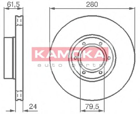 KAMOKA 1032134 Тормозные диски KAMOKA для RENAULT