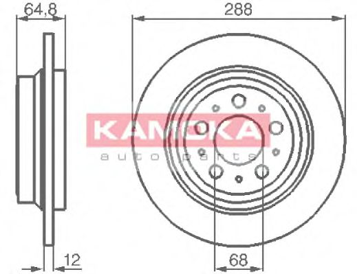 KAMOKA 1032158 Тормозные диски KAMOKA для VOLVO S80