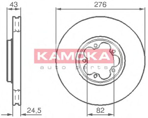 KAMOKA 1032226 Тормозные диски KAMOKA для FORD