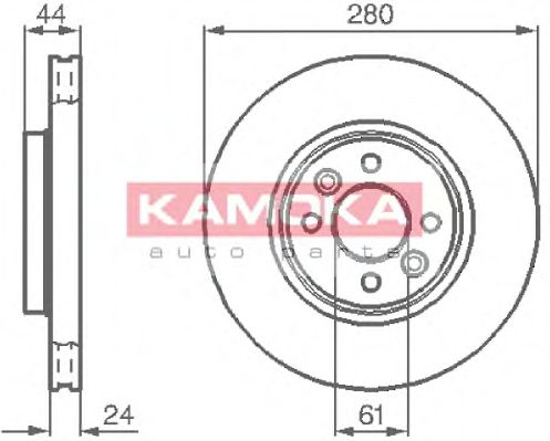 KAMOKA 1032248 Тормозные диски KAMOKA для RENAULT