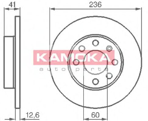 KAMOKA 103232 Тормозные диски KAMOKA для OPEL
