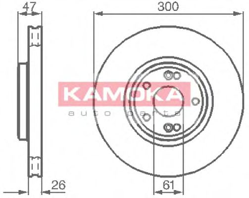 KAMOKA 1032410 Тормозные диски KAMOKA для RENAULT