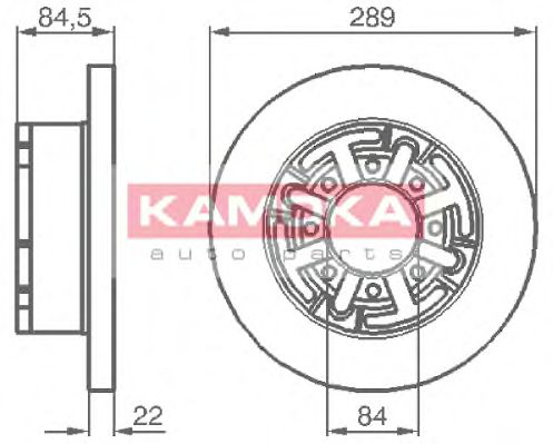 KAMOKA 103281 Тормозные диски KAMOKA для IVECO