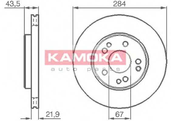 KAMOKA 103362 Тормозные диски KAMOKA для MERCEDES-BENZ
