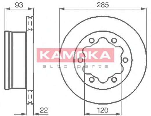 KAMOKA 103382 Тормозные диски KAMOKA для MERCEDES-BENZ